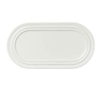 Broste Copenhagen - Stevns Oval Plate Chalk White, 27,5 cm - White