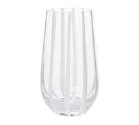 Broste Copenhagen Stripe drinking glass 55 lear-white stripes
