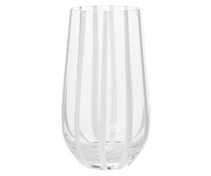 Broste Copenhagen - Striped Drinking Glass, 55 lear