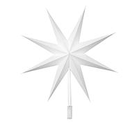 Broste Copenhagen Top Star 70080394 Christmas Tree Topper Paper in White 30 cm