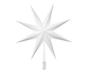 Broste Copenhagen Top Star 70080394 Christmas Tree Topper Paper in White 30 cm