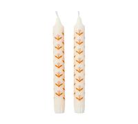 Broste Copenhagen Tulip taper candles 2-pack White-soft pink