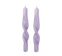 Broste Copenhagen Twist twisted candles twisted candle 23 cm 2-pack Orchid light purple