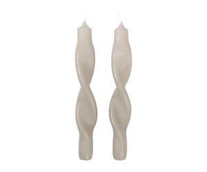 Broste Copenhagen Twist twisted candles twisted candle 23 cm 2-pack Rainy day