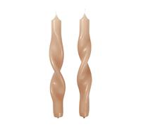 Broste Copenhagen Twist twisted candles twisted candle 23 cm 2-pack Walnut