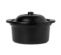 Broste Copenhagen Vig oven dish with lid black Large