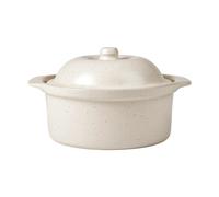 Broste Copenhagen Vig ovenproof dish with lid, 20.5x24 cm Beige