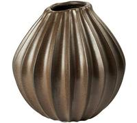 Broste Copenhagen - Wide Vase, 25 cm - Antique Brown