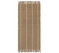 Broste Copenhagen - Yuki Jute Rug 70x140 cm, White / Natural - White
