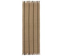 Broste Copenhagen - Yuki Jute Rug 70x200 cm, Black / Natural - Black