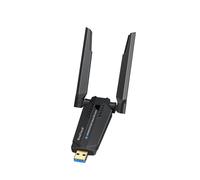 BrosTrend AXE5400 Linux WiFi Dongle for Ubuntu, Debian, Mint, Zorin, Raspberry Pi OS, MATE, LMDE, PureOS, Lubuntu etc. WiFi-6E Long Range USB WiFi Adapter for PC, Tri-Band 6GHz / 5GHz / 2.4GHz, USB3.0