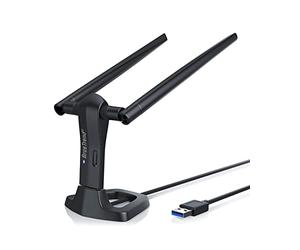 BrosTrend Linux WiFi Adapter for Kali, Ubuntu, Mint, Debian, Lubuntu, Xubuntu, MATE, LMDE, Raspberry Pi 2+, Windows 11, Linux WiFi dongle 1200Mbps, 5GHz / 2.4GHz, 2 X 5dBi External Antennas, USB3.0