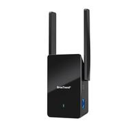BrosTrend WiFi 6 AX1500 WiFi Extender Booster, WiFi Booster Range Extender with Gigabit Port, Dual Band 1201Mbps 5GHz & 300Mbps 2.4GHz Wireless Internet Booster, Works with Any WiFi Router, UK Plug