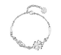 Brosway BHKB284 Women's Bracelet in Steel and Crystals with Four Leaf Clover Symbol | Chakra Collection