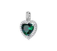 Brosway Silver and Life Green Women's Heart Symbol Charm | Fancy Collection - FLG144