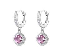 Brosway Women's Silver Earrings with Pink Pendant, Pattern FTP15