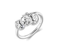 Brosway Women's Stainless Steel Ring with 3 Crystals, Silver Model BYM218C, Size 12