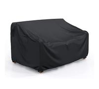 BROSYDA Patio Sofa Cover Waterproof - Heavy Duty 3-Seater Outdoor Sofa Cover Patio Furniture Covers with Air Vent and Handles, 104" L×40" D×35" H, Black