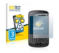 brotect 3 Pack Glass Film compatible with BlackBerry Q10