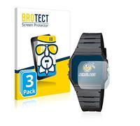 brotect 3 Pack Glass Film compatible with Casio Collection Unisex F-91W