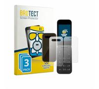 brotect 3 Pack Glass Film compatible with HMD 2660 Flip 4G
