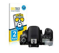 brotect 3D Curved Screen Protector compatible with Canon EOS 77D (top plate display) 2 Pack - Full Screen Coverage