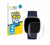 brotect 3D Curved Screen Protector compatible with Fitbit Versa 3 / Sense 2 Pack - Full Screen Coverage