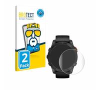 brotect 3D Curved Screen Protector compatible with Garmin Fenix 7 Pro Solar (47 mm) 2 Pack - Full Screen Coverage