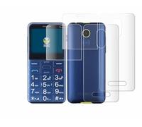 brotect 3D Curved Screen Protector compatible with Panasonic KX-TU155 (Front+Back) 2 Pack - Full Screen Coverage