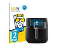 brotect 3D Curved Screen Protector compatible with Philips Airfryer 5000 Series XXL 7,2L 2 Pack - Full Screen Coverage