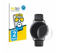 brotect 3D Curved Screen Protector compatible with Samsung Galaxy Watch 3 (45mm) (2 Pack) - Full Screen Coverage