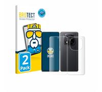 brotect 3D Curved Screen Protector compatible with Xiaomi Redmi Note 14 Pro Plus 5G (Front+Back) 2 Pack - Full Screen Coverage