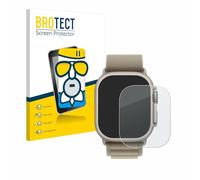 brotect Anti-Glare Glass Screen Protector Matte compatible with Apple Watch Ultra 2 (49 mm) - Anti-Scratch 9H Protection Film