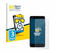 brotect Anti-Glare Glass Screen Protector Matte compatible with BQ Aquaris X Pro (3 Pack) - Anti-Scratch 9H Protection Film