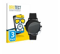 brotect Anti-Glare Glass Screen Protector Matte compatible with Fossil The Carlyle HR (5.Gen) (3 Pack) - Anti-Scratch 9H Protection Film