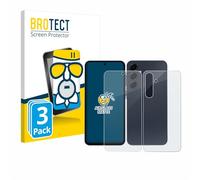 brotect Anti-Glare Glass Screen Protector Matte compatible with Samsung Galaxy A55 5G Enterprise Edition (Front+Back) (3 Pack) - Protection Film