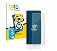 brotect Anti-Glare Glass Screen Protector Matte compatible with Samsung Galaxy Z Fold 3 5G (3 Pack) - Anti-Scratch 9H Protection Film