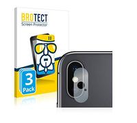brotect Glass Film compatible with Apple iPhone Xs | (ONLY Camera Lens) 3 Pack Clear Screen Protection Made in Germany Glass-Film 9H Protection Scratch Resistant High Clarity
