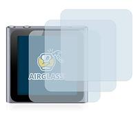 brotect Glass Film compatible with Apple iPod nano 2011 | (6th. Gen.) 3 Pack Clear Screen Protection Made in Germany Glass-Film 9H Protection Scratch Resistant High Clarity