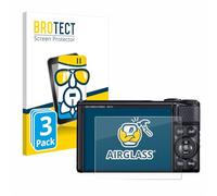 brotect Glass Film compatible with Canon PowerShot SX740 HS | 3 Pack Clear Screen Protection Made in Germany Glass-Film 9H Protection Scratch Resistant High Clarity