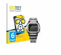 brotect Glass Film compatible with Casio G-Shock GMW-B5000D-1ER | 6 Pack Clear Screen Protection Made in Germany Glass-Film 9H Protection Scratch Resistant High Clarity