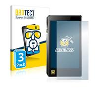 brotect Glass Film compatible with FiiO X5 III | 3 Pack Clear Screen Protection Made in Germany Glass-Film 9H Protection Scratch Resistant High Clarity