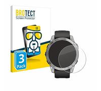 brotect Glass Film compatible with Garmin Fenix 7 | (47 mm) 3 Pack Clear Screen Protection Made in Germany Glass-Film 9H Protection Scratch Resistant High Clarity