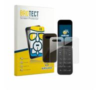 brotect Glass Film compatible with HMD 2660 Flip 4G | (Front+Back) Clear Screen Protection Made in Germany Glass-Film 9H Protection Scratch Resistant High Clarity