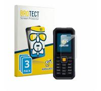 brotect Glass Film compatible with JCB Tradesman 4 | 3 Pack Clear Screen Protection Made in Germany Glass-Film 9H Protection Scratch Resistant High Clarity