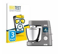 brotect Glass Film compatible with Kenwood Titanium Chef Patissier XL | 3 Pack Clear Screen Protection Made in Germany Glass-Film 9H Protection Scratch Resistant High Clarity