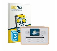 brotect Glass Film compatible with Majority Homerton | 3 Pack Clear Screen Protection Made in Germany Glass-Film 9H Protection Scratch Resistant High Clarity