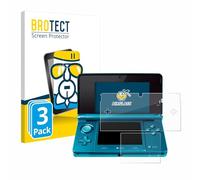 brotect Glass Film compatible with Nintendo 3DS | 3 Pack Clear Screen Protection Made in Germany Glass-Film 9H Protection Scratch Resistant High Clarity