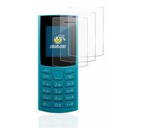 brotect Glass Film compatible with Nokia 105 4G (2023) | 3 Pack Clear Screen Protection Made in Germany Glass-Film 9H Protection Scratch Resistant High Clarity