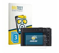 brotect Glass Film compatible with Panasonic Lumix DC-TZ300 | 3 Pack Clear Screen Protection Made in Germany Glass-Film 9H Protection Scratch Resistant High Clarity